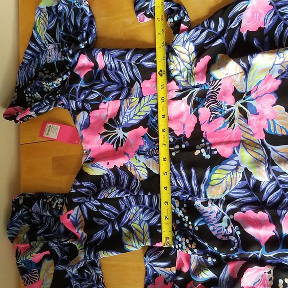 Lilly Pulitzer Lila Dress Long Sleeve Dress in Onyx Earned Stripes - Picture 13 of 15